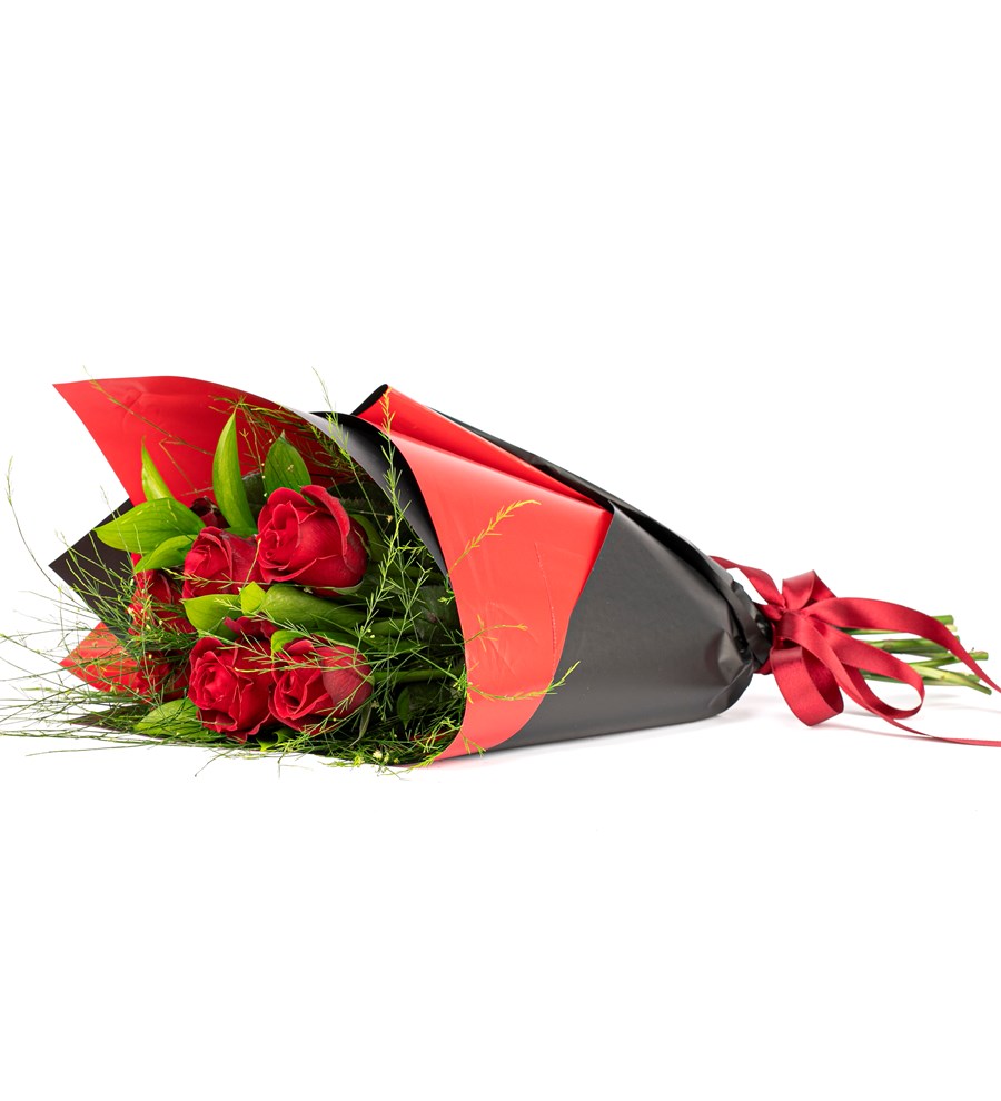 You are My Flower - 7'li Kırmızı Gül Buketi 