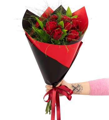 You are My Flower - 7'li Kırmızı Gül Buketi 