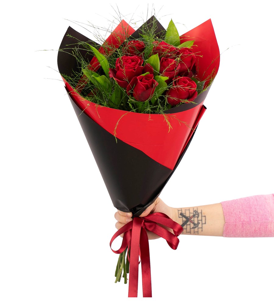 You are My Flower - 7'li Kırmızı Gül Buketi 