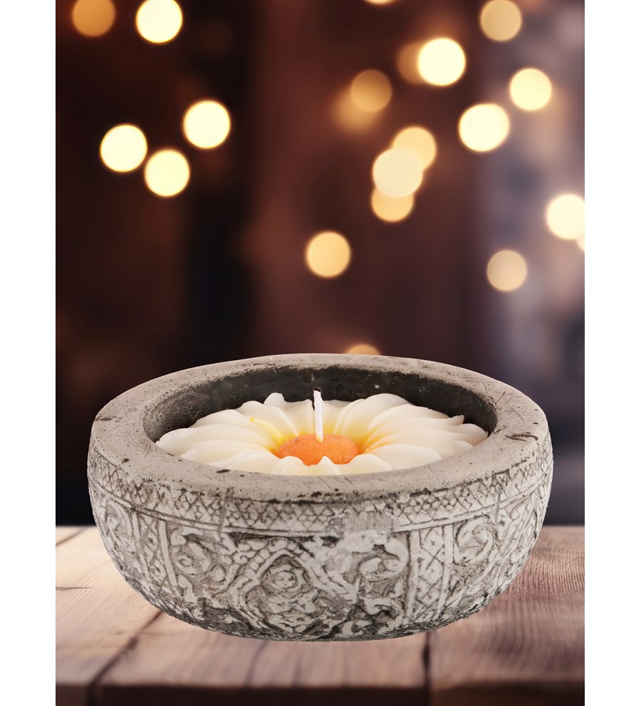%100 Doğal Soya Wax Kayıp Hazineler Papatya Dekoratif Mum