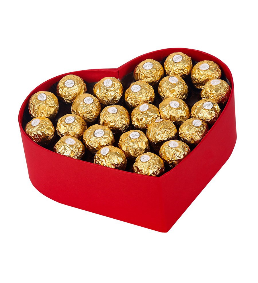 Rocher Çikolatalı Kalp Kutu