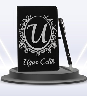 Kişiye Özel Ajanda Defter & Tükenmez Kalem Seti