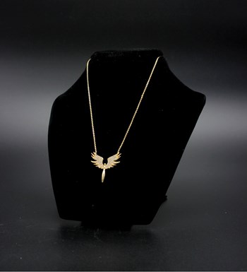 Gold Mikail Kolye & Fular Hediye Seti