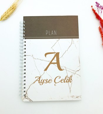 Kişiye Özel Defter & Beyaz Kupa Bardak & Beyaz Kalem Hediye Seti
