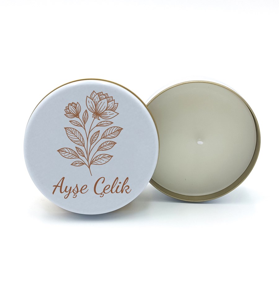 Sevgililer Günü Temalı Kişiye Özel Beyaz Defter & Beyaz Kupa & Metal Mum & Kalem & Çubuk Tütsü Hediye Seti