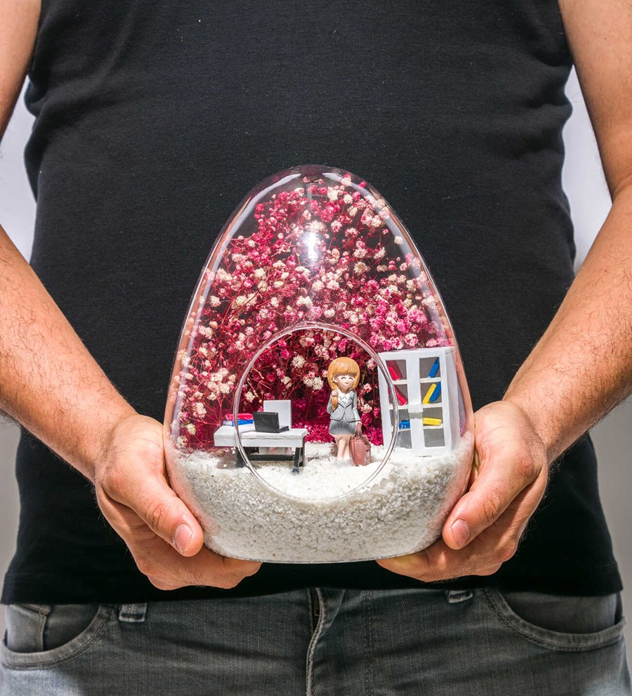Teraryum Yeni İş Tebriği Pembe