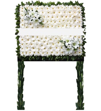 Kare Beyaz Çelenk