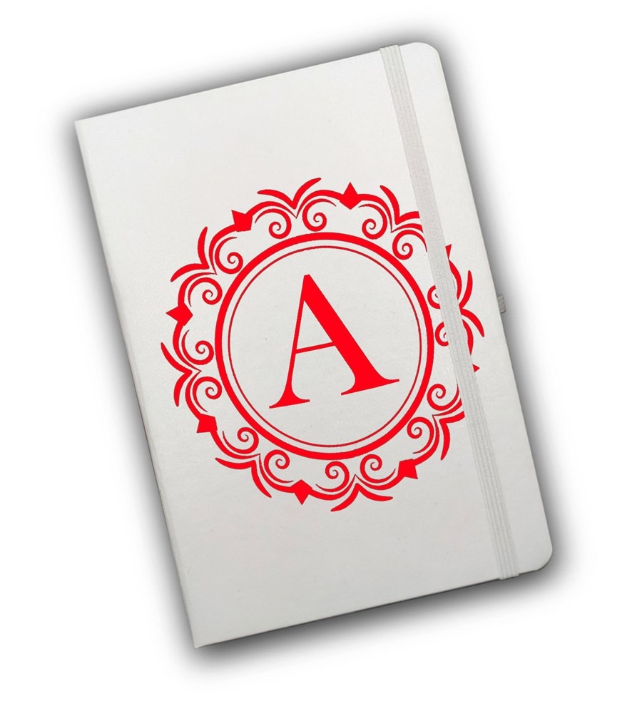 Kişiye Özel Beyaz Defter & Kupa & Fincan & Mum & Kalem & Kahve Yanı Cam Su Bardağı Hediye Seti