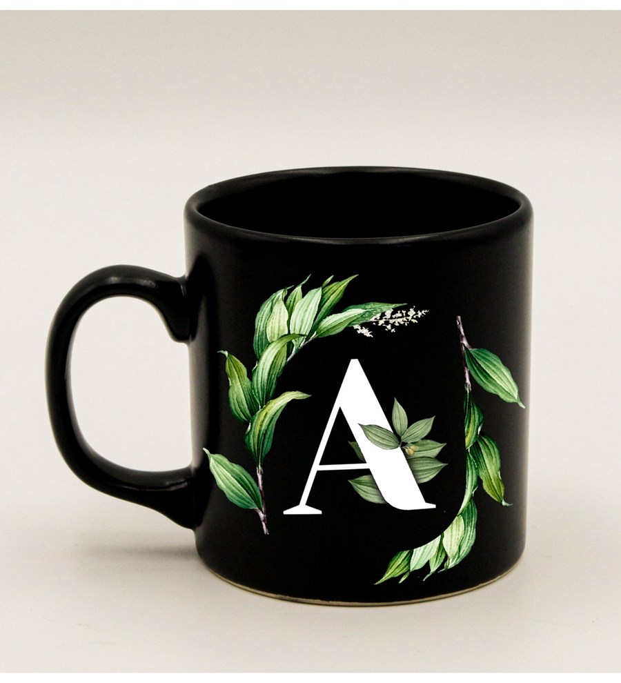 Kişiye Özel Siyah Kupa & Siyah Tükenmez Kalem & Starbucks Vanilla Latte Hediye Seti