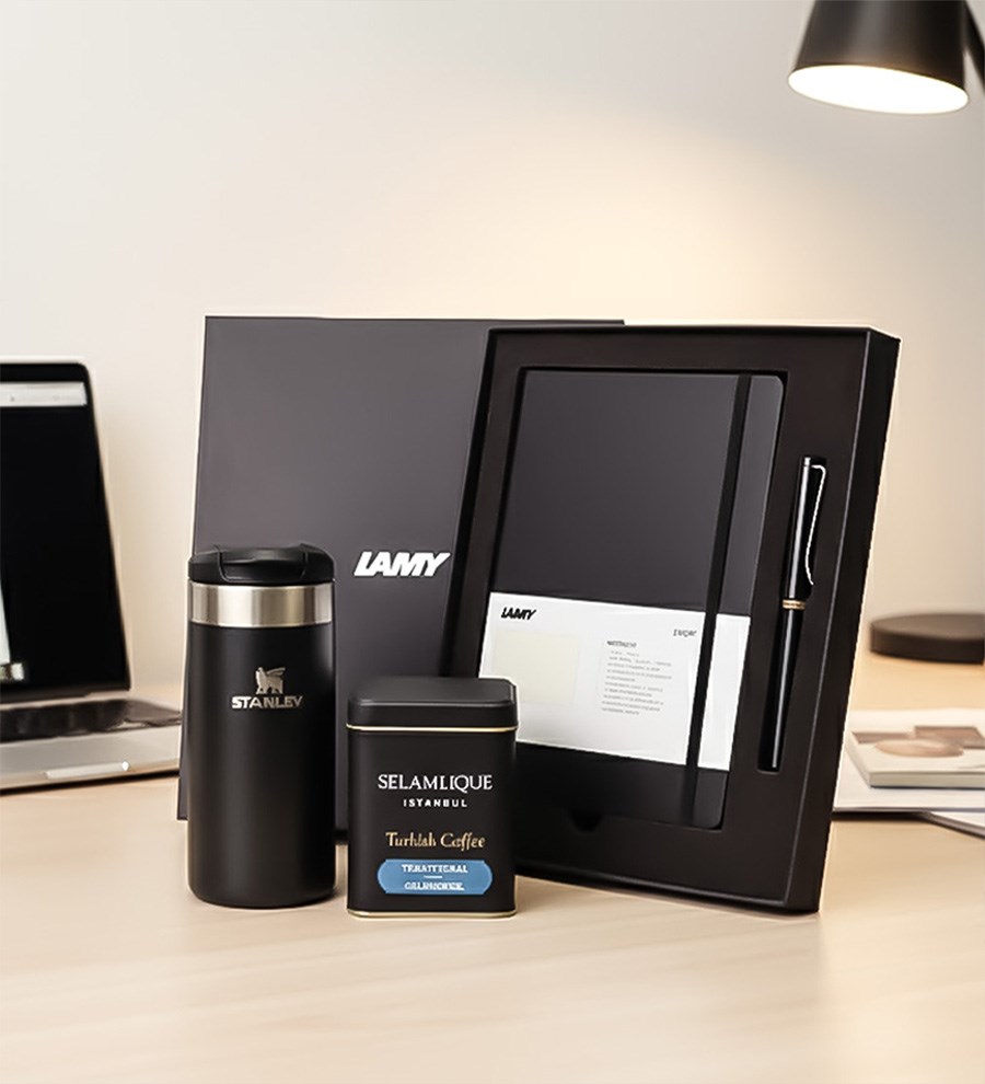 Lamy Defter Kalem Set Selamlıque Kahve Stanley Termos Hediye Seti