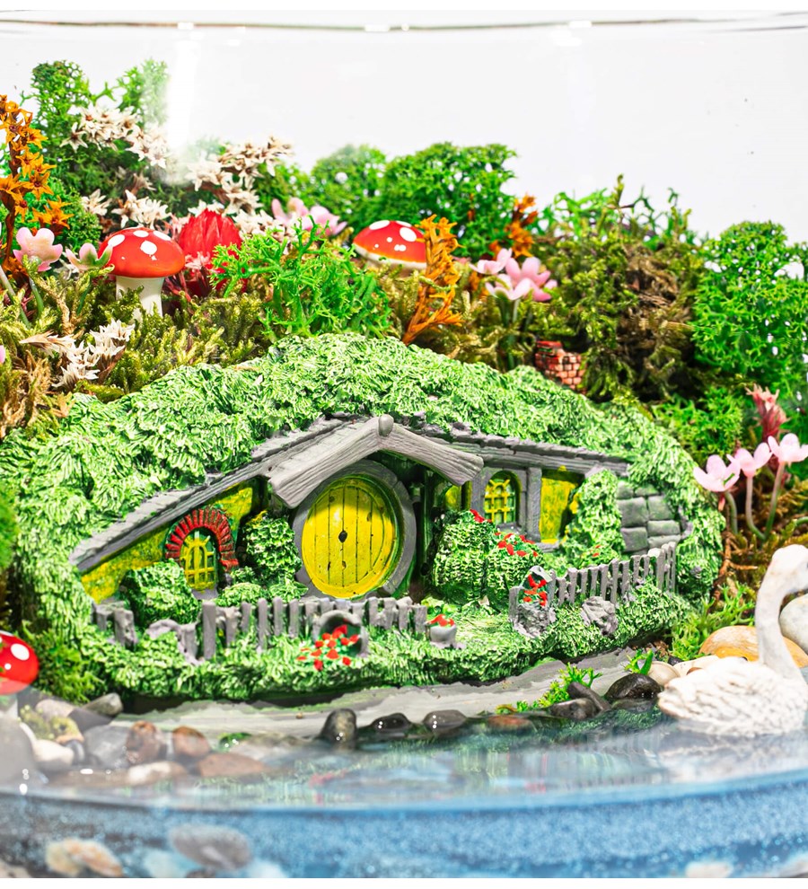 Shire Serisi Huzurlu Hobbit Bahçesi Göl Evi Teraryum - Oslo