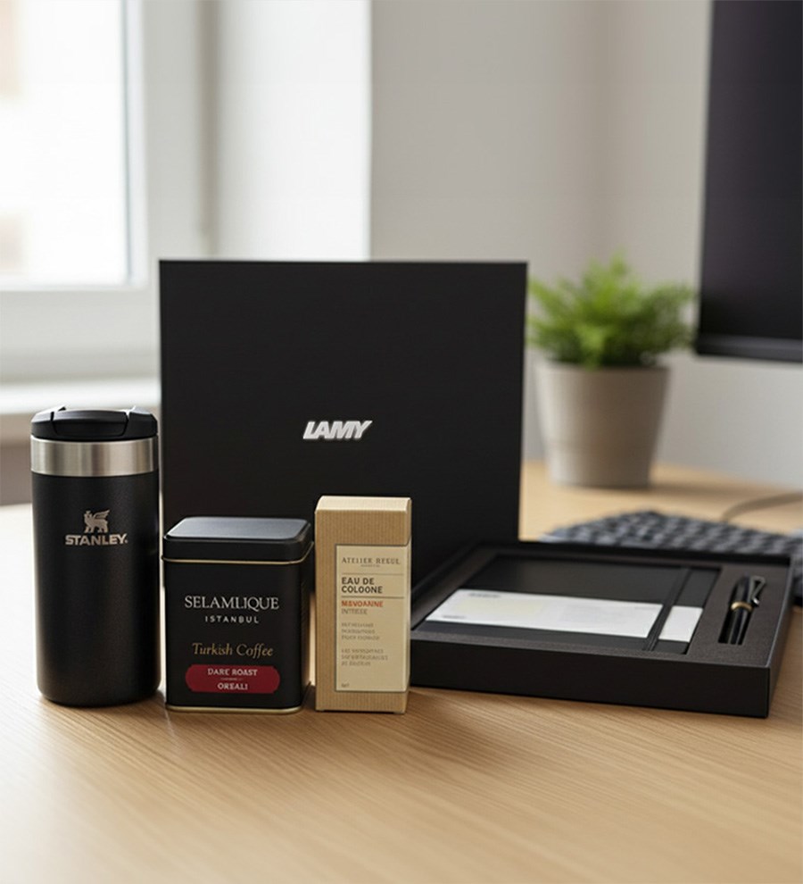 Lamy Kalem Set Atelier Rebul Kolonya Selamlıque Staney Termos Hediye Seti