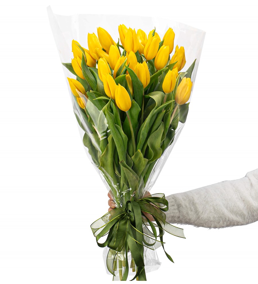 You are My Flower Sarı Lale Buketi