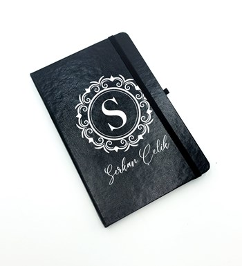 Kişiye Özel Elektronik Dokunmatik Alevsiz Şarjlı Çakmak & Siyah Defter & Siyah Kupa & Siyah Kalem Hediye Seti