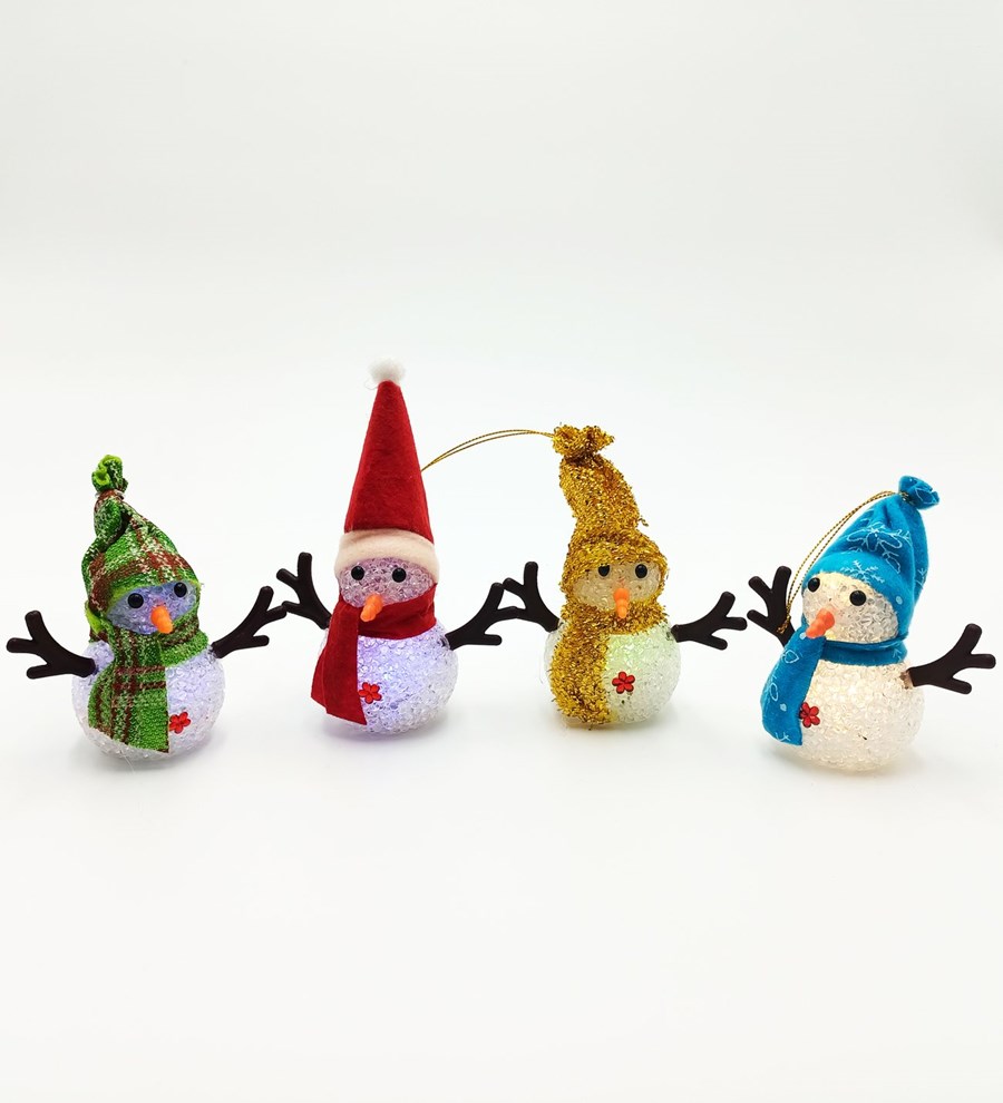 Yılbaşına Özel Happy New Year Temalı Kırmızı Kupa & Kardan Adam Hediye Seti (Model 1)