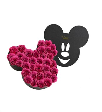 mickey kutuda fuşya gül