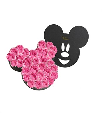 mickey kutuda pembe gül