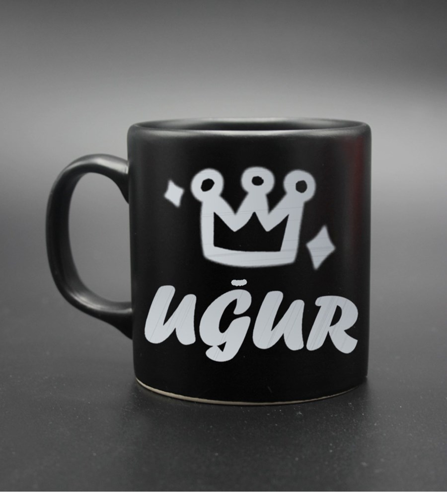 Sevgililer Gününe Özel H2O Kılıflı Cam Suluk& Kişiye Özel Baskılı Siyah Kupa & Jacobs Filtre Kahve Hediye Seti (Model 1)