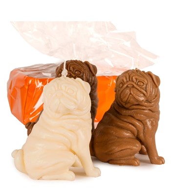 3'lü Kahverengi- Beyaz Pug Mum Tasarım