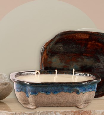 %100 Doğal Soya Wax Art of Ceramic Serisi İncir Kokulu Mum