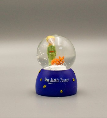 Kişiye Özel Mavi Bulut Kupa & Bubble Mum & Küçük Prens Temalı Kar Küresi Hediye Seti