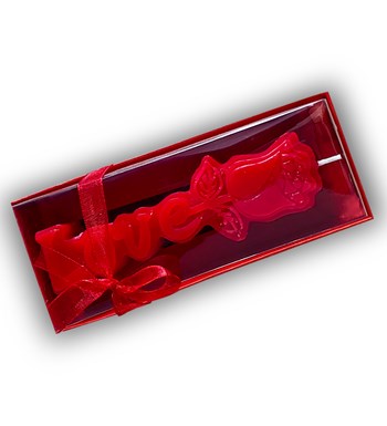 Sevgililer Günü Temalı Kişiye Özel Beyaz Kupa & Love Kar Küresi & Love Mum Hediye Seti