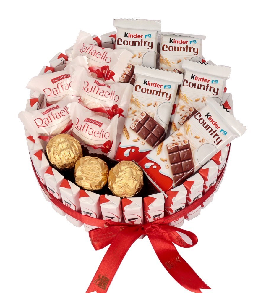 Kinder Kaplı Yuvarlak Gourmet Çikolata