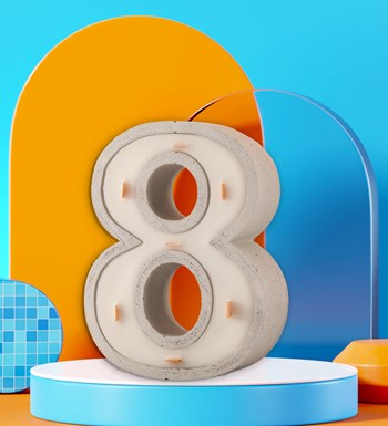 %100 Doğal Soya Wax Kişiye özel 8 Rakamı Mum – Sandal wood
