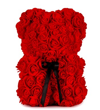 Little Teddy Rose Bear - Kırmızı Gül Ayıcık