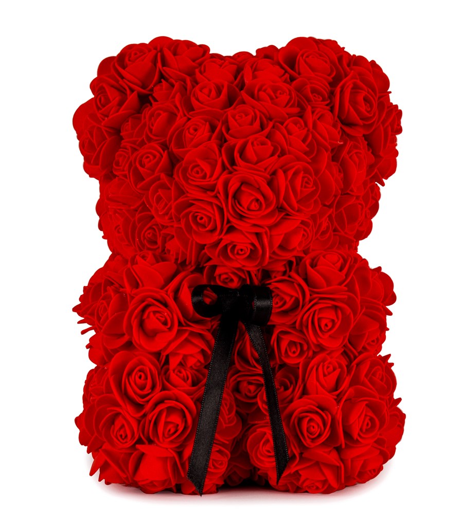 Little Teddy Rose Bear - Kırmızı Gül Ayıcık