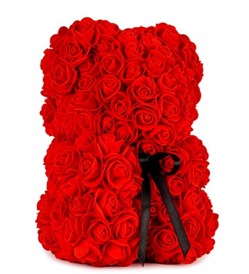 Little Teddy Rose Bear - Kırmızı Gül Ayıcık