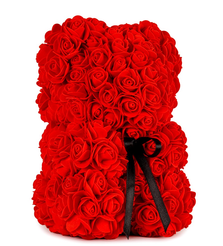 Little Teddy Rose Bear - Kırmızı Gül Ayıcık