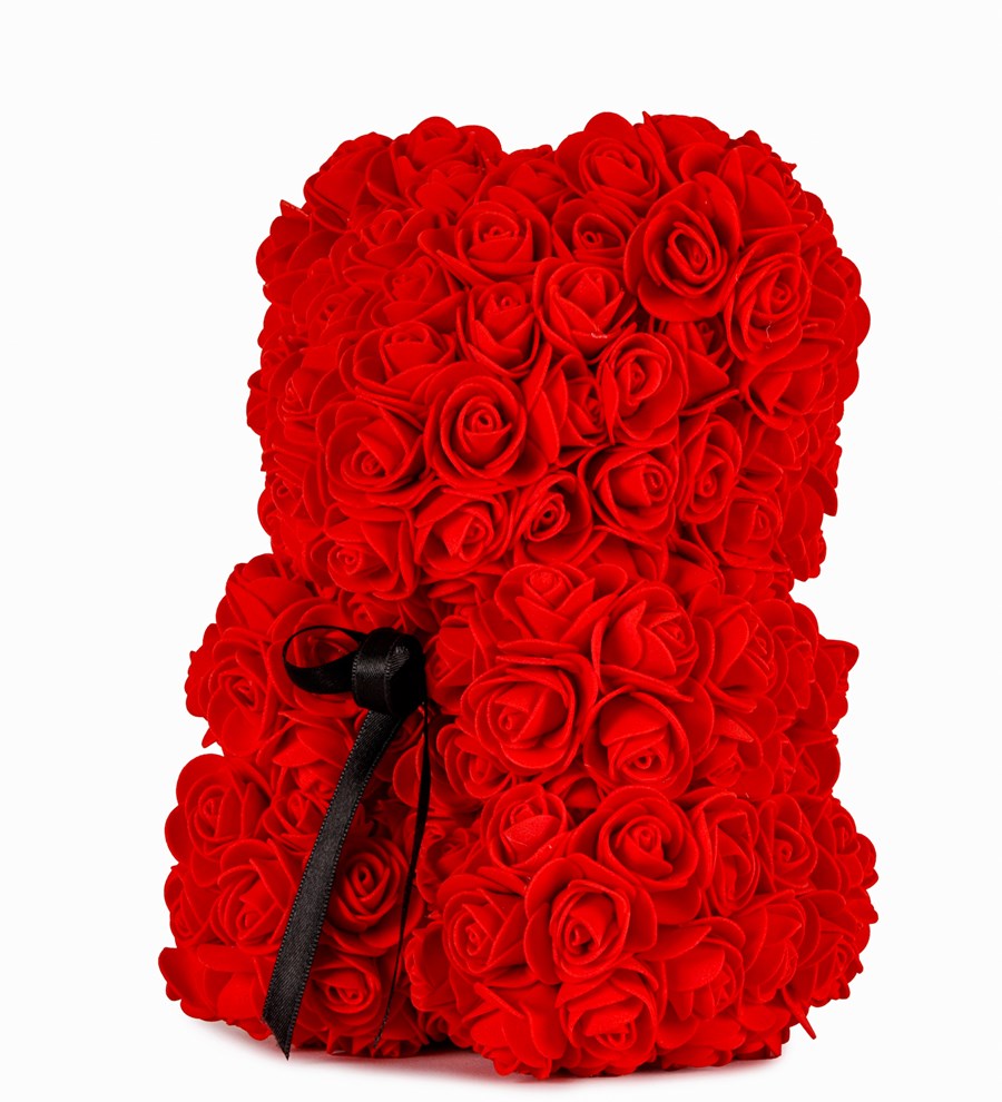 Little Teddy Rose Bear - Kırmızı Gül Ayıcık
