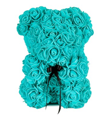 Little Teddy Rose Bear - Turkuaz Gül Ayıcık