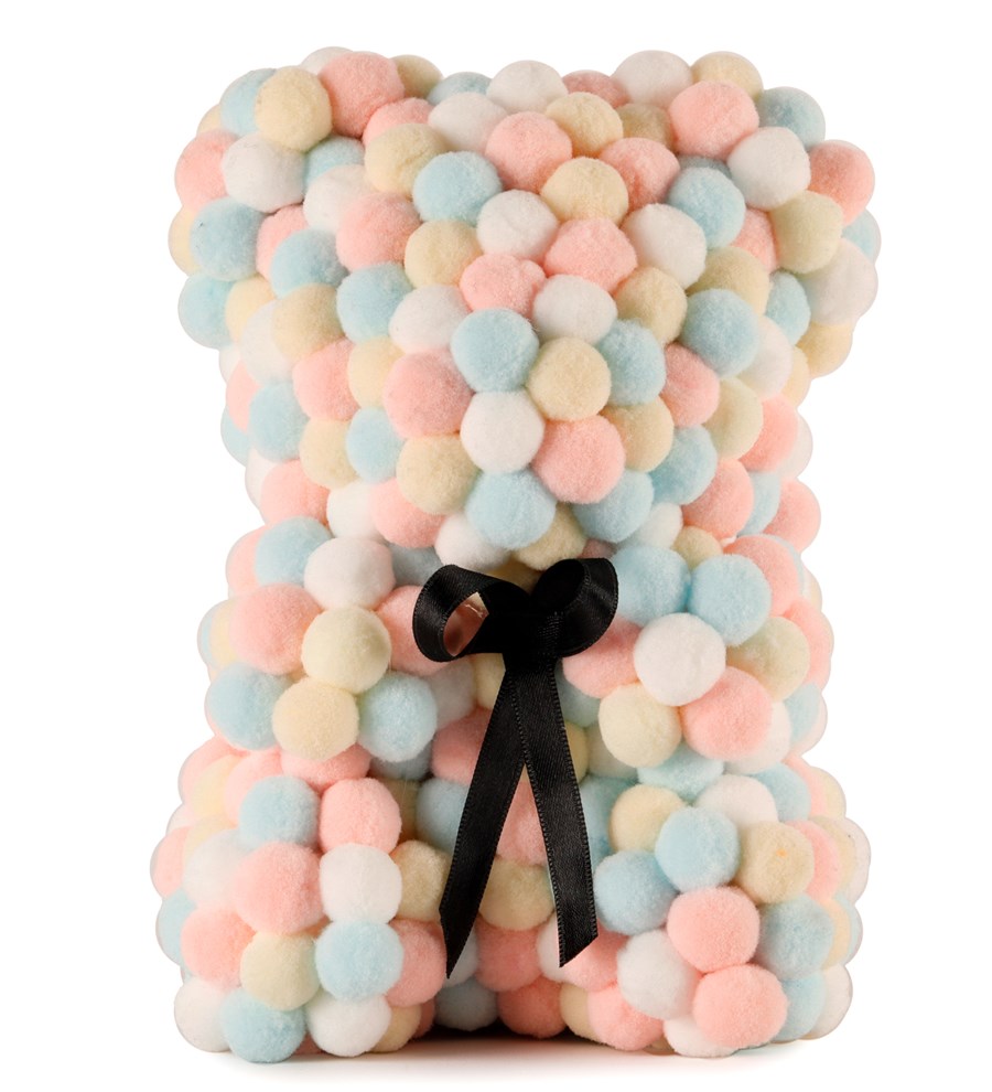 Little Teddy Pompom Bear - Soft Ponpon Ayıcık