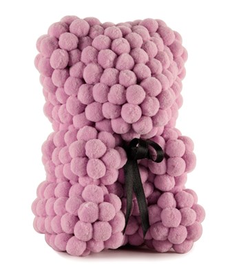 Little Teddy Pompom Bear - Lila Ponpon Ayıcık