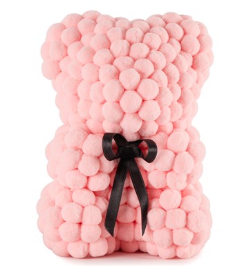 Little Teddy Pompom Bear - Açık Pembe Ponpon Ayıcık