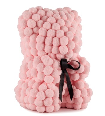 Little Teddy Pompom Bear - Açık Pembe Ponpon Ayıcık