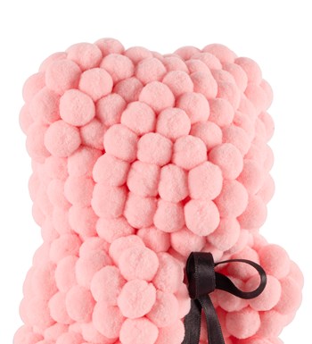 Little Teddy Pompom Bear - Açık Pembe Ponpon Ayıcık
