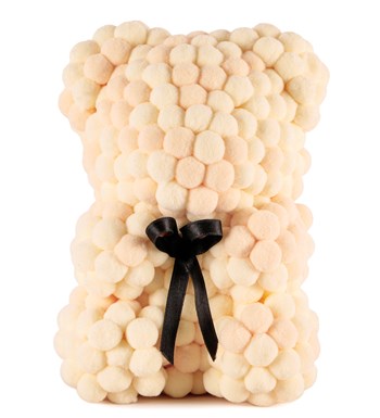 Little Teddy Pompom Bear - Krem Ponpon Ayıcık