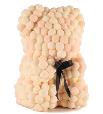 Little Teddy Pompom Bear - Krem Ponpon Ayıcık