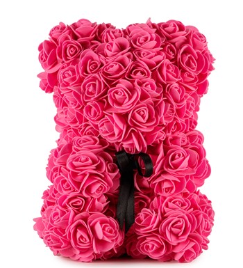 Little Teddy Rose Bear - Fuşya Pembe Gül Ayıcık