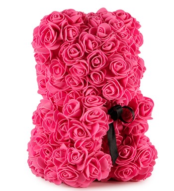 Little Teddy Rose Bear - Fuşya Pembe Gül Ayıcık