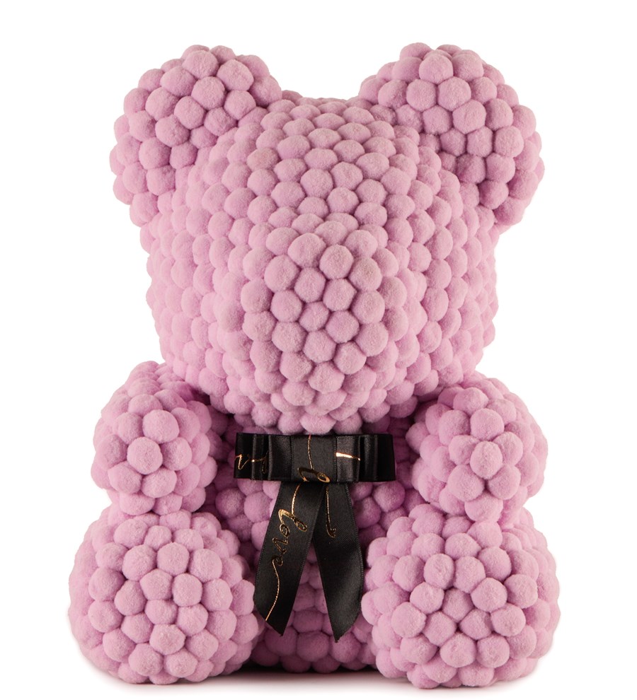 Teddy Pompom Bear - Lila Ponpon Ayıcık