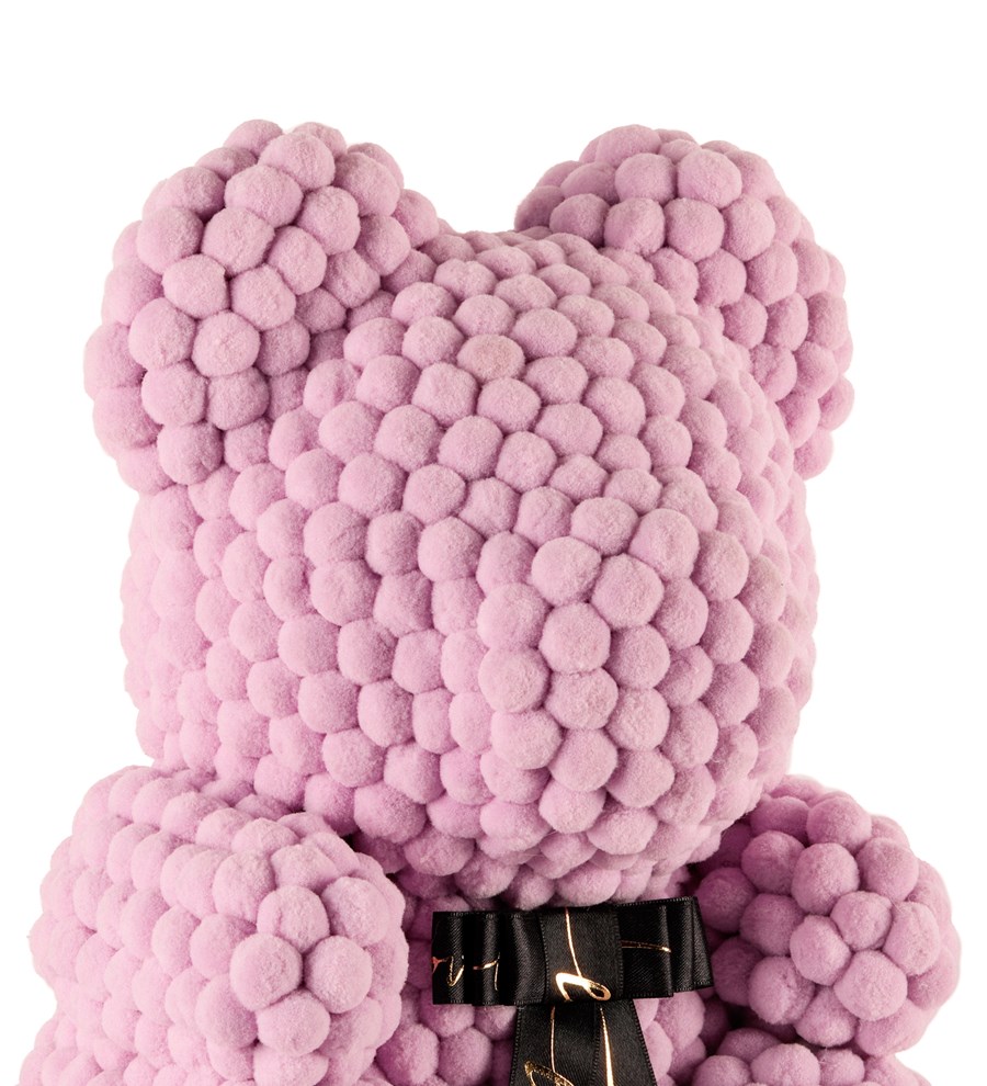 Teddy Pompom Bear - Lila Ponpon Ayıcık