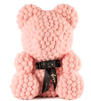 Teddy Pompom Bear - Açık Pembe Ponpon Ayıcık