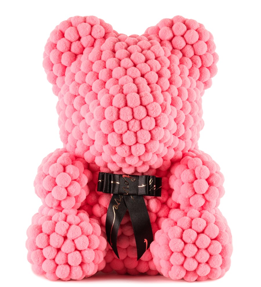 Teddy Pompom Bear - Pembe Ponpon Ayıcık