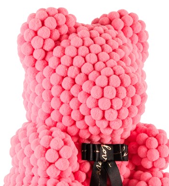 Teddy Pompom Bear - Pembe Ponpon Ayıcık