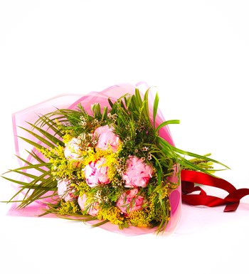 Premium My Sunshine 7'li Şakayık Buketi 