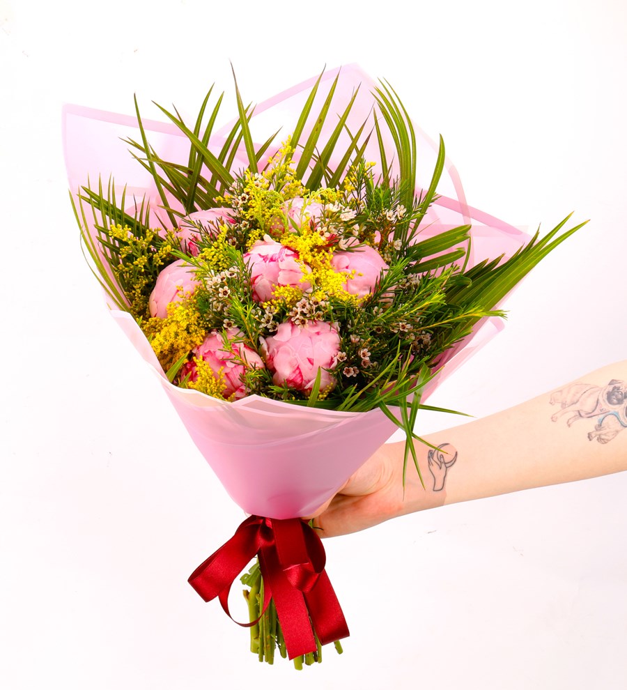 Premium My Sunshine 7'li Şakayık Buketi 